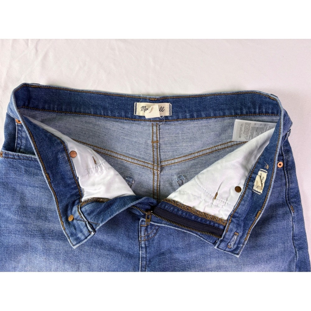 Madewell High Rise Denim Shorts Womens 29 Hemp Raw Hem Classic Coastal Everyday - Picture 3 of 9